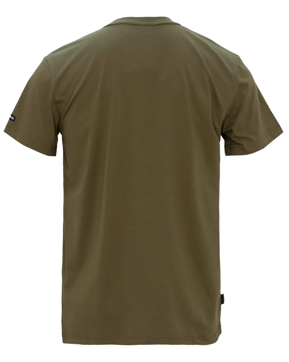 Olive Coloured Swazi Mens Hunter For Life T-Shirt On A White Background