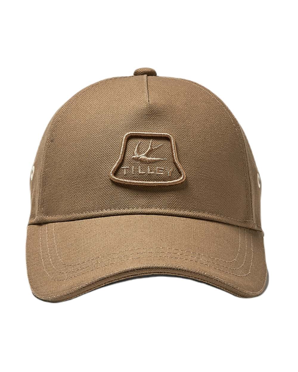 Dark Khaki Coloured Tilley Hat Heritage Cap On A White Background