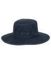 Dark navy coloured Tilley Hat Wide Brim Wanderer on white background #colour_dark-navy