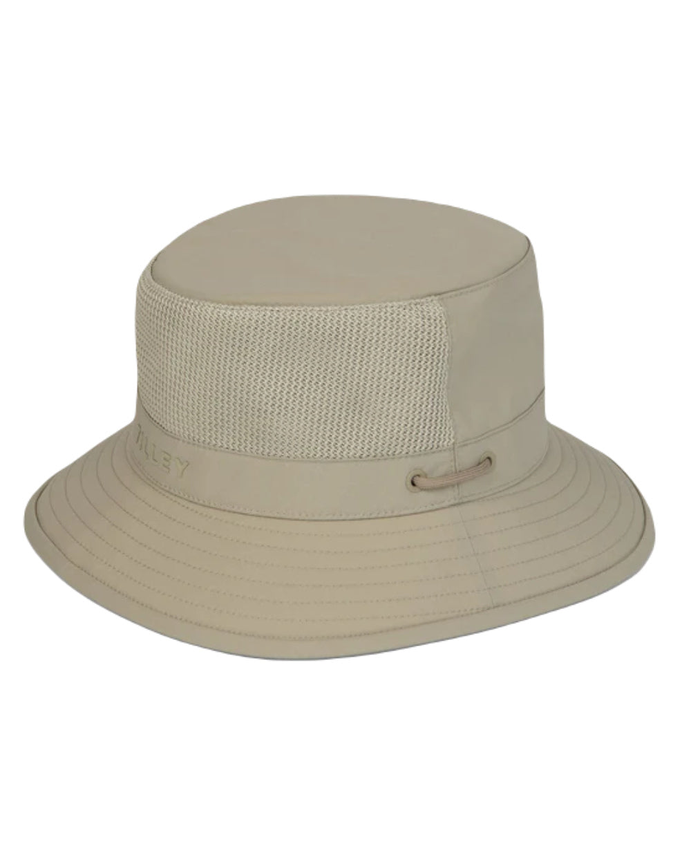 Khaki Coloured Tilley Hat LTM1 Airflo Bucket On A White Background