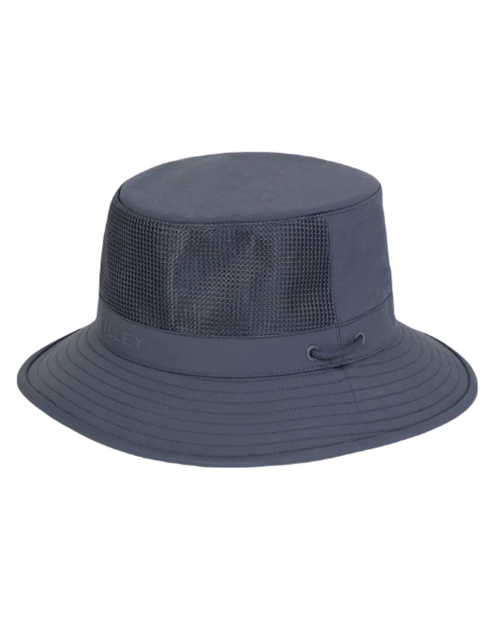 Midnight Navy Coloured Tilley Hat LTM1 Airflo Bucket On A White Background