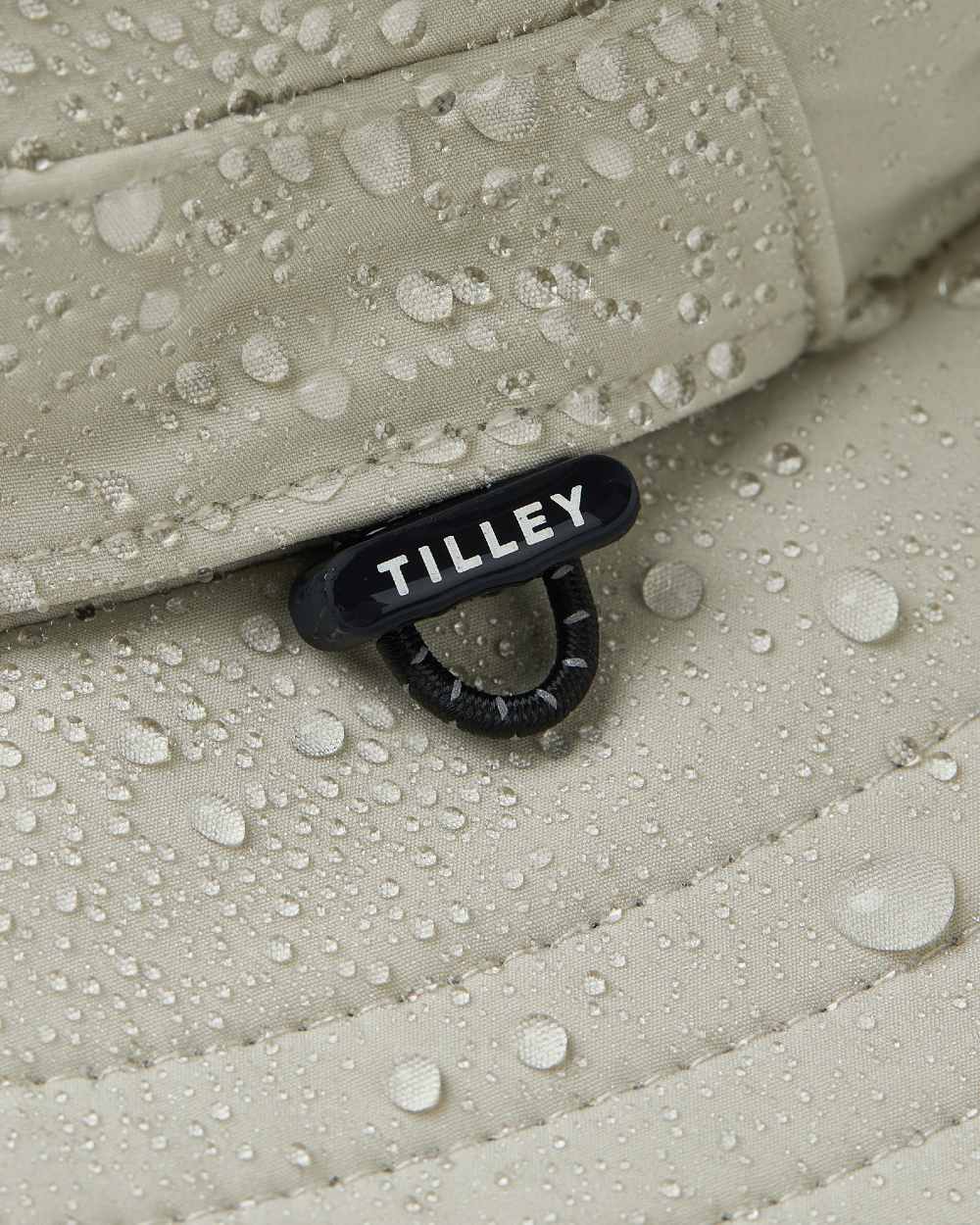 Stone Coloured Tilley Rain Hat On A White Background