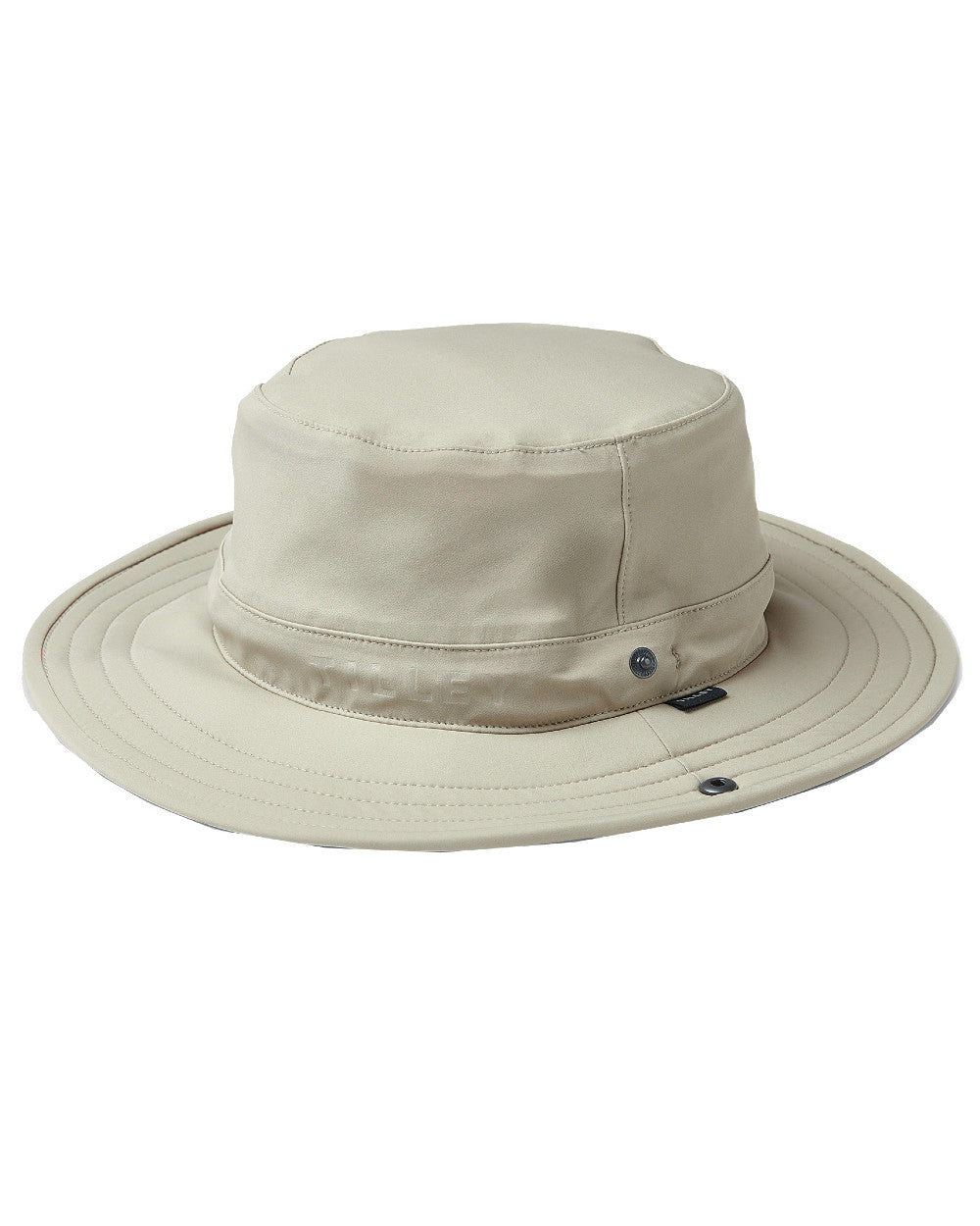 Stone Coloured Tilley Rain Hat On A White Background