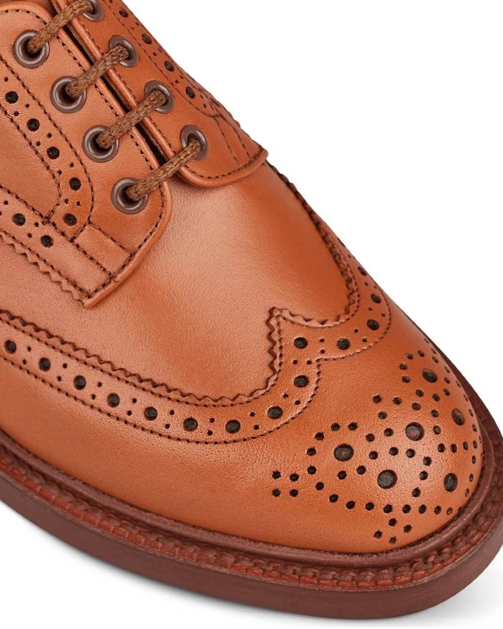 Tan Coloured Trickers Bourton Country Shoe On A White Background