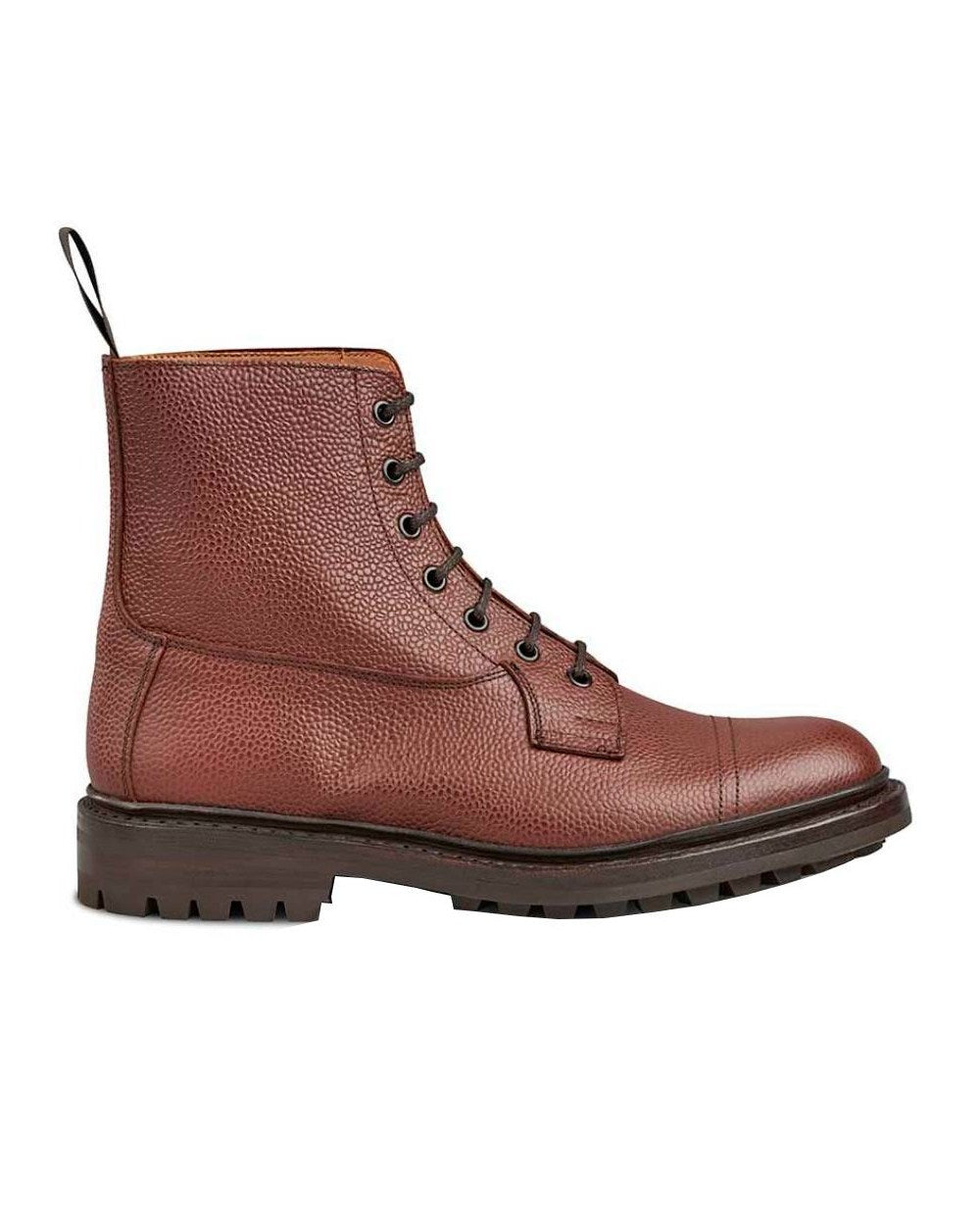 Brown Zug Coloured Trickers Grassmere Country Boots On A White Background