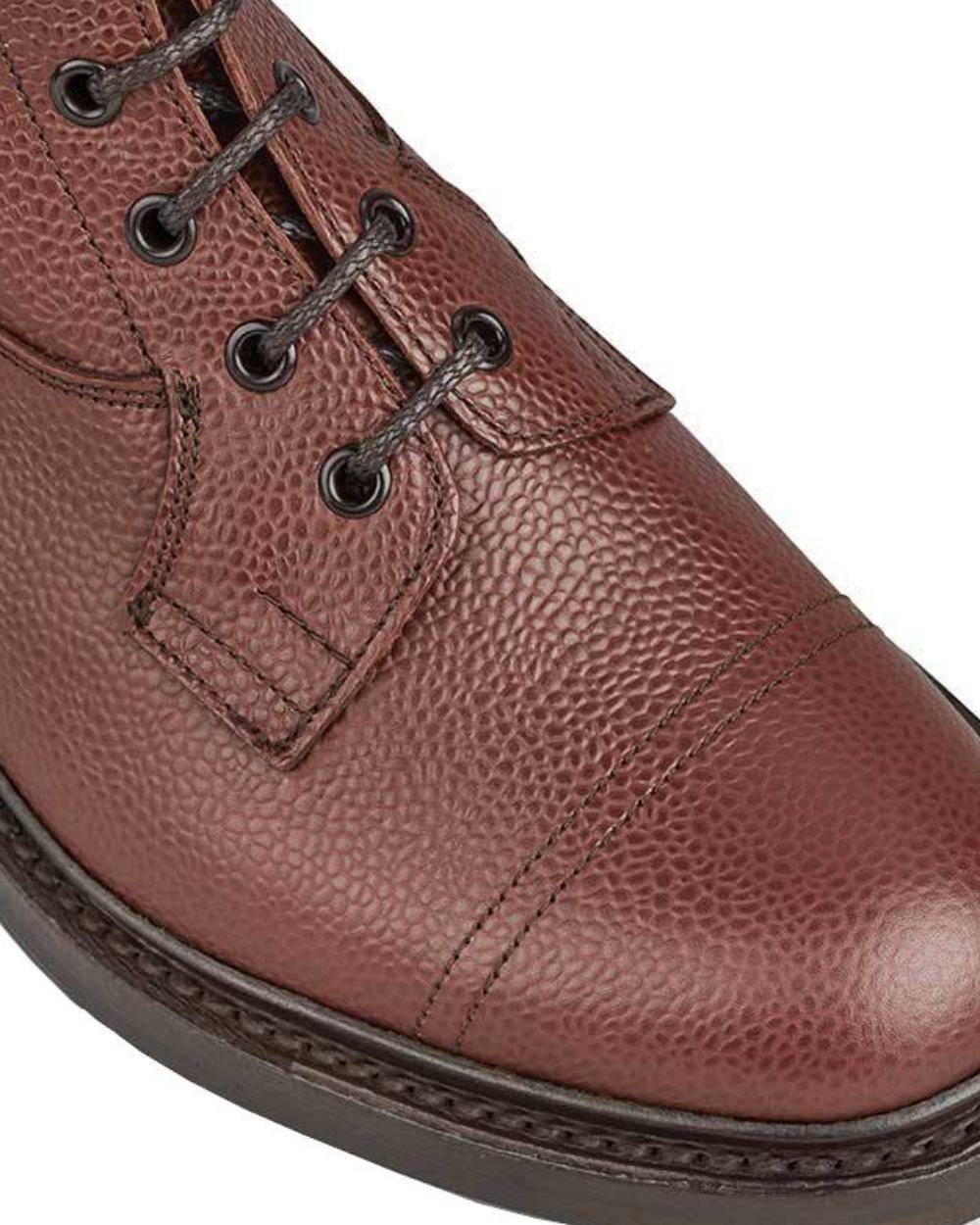 Brown Zug Coloured Trickers Grassmere Country Boots On A White Background