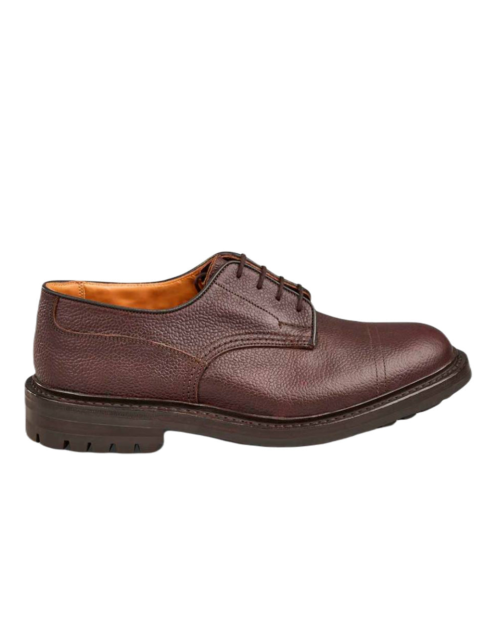 Brown Zug Coloured Trickers Matlock Commando Sole Country Shoe On A White Background