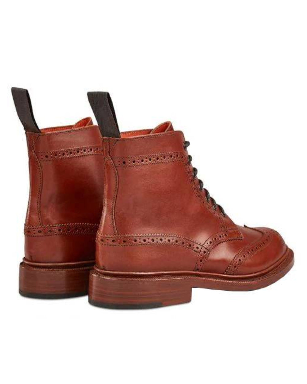 Marron Antique Coloured Trickers Stephy Brogue Boot On A White Background