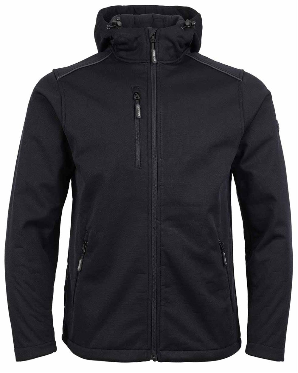 Black Coloured TuffStuff Hale Jacket On A White Background
