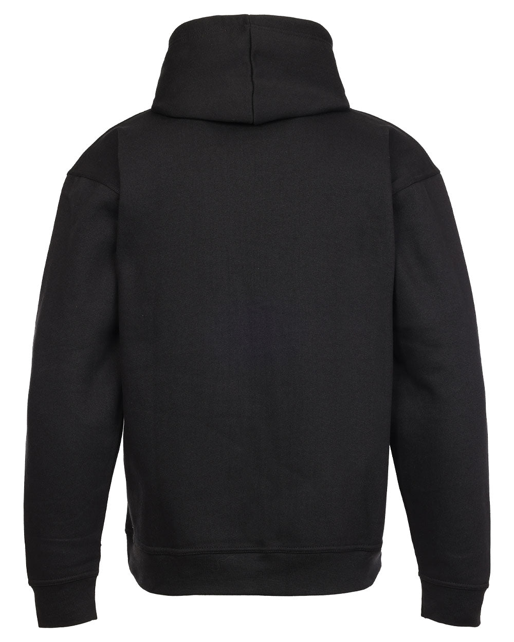 Black coloured TuffStuff Logo Hoodie on White background