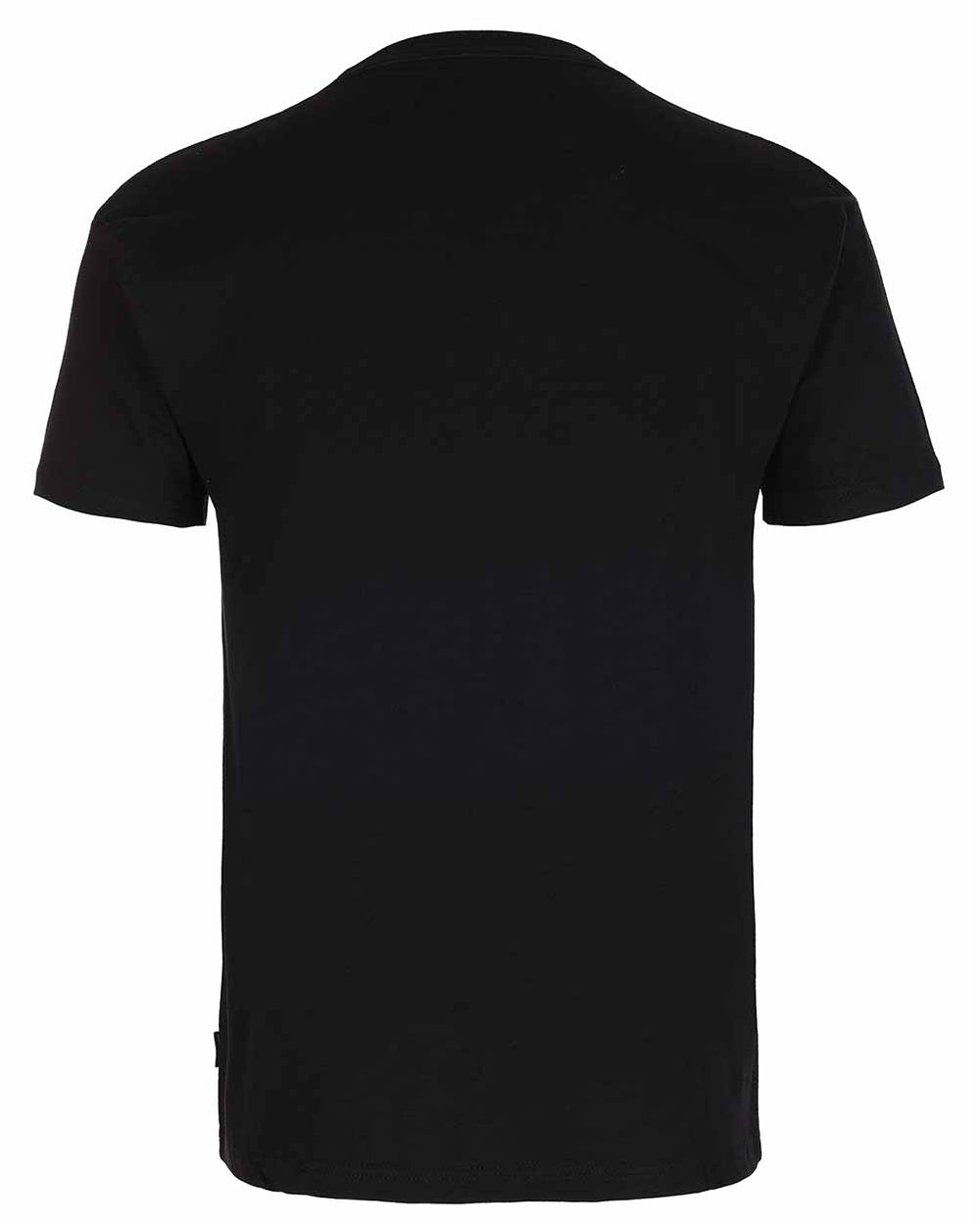 Black coloured TuffStuff Logo T-Shirt on white background 