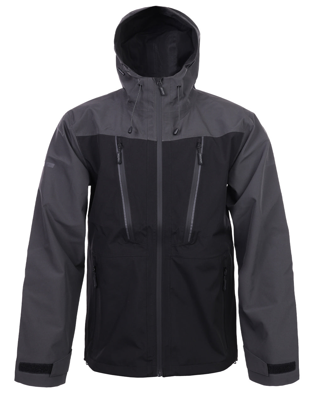 Black coloured TuffStuff ProShell Jacket on white background