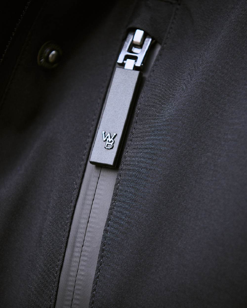 Black Coloured WeatherBeeta Kyla II Waterproof Jacket On A White Background
