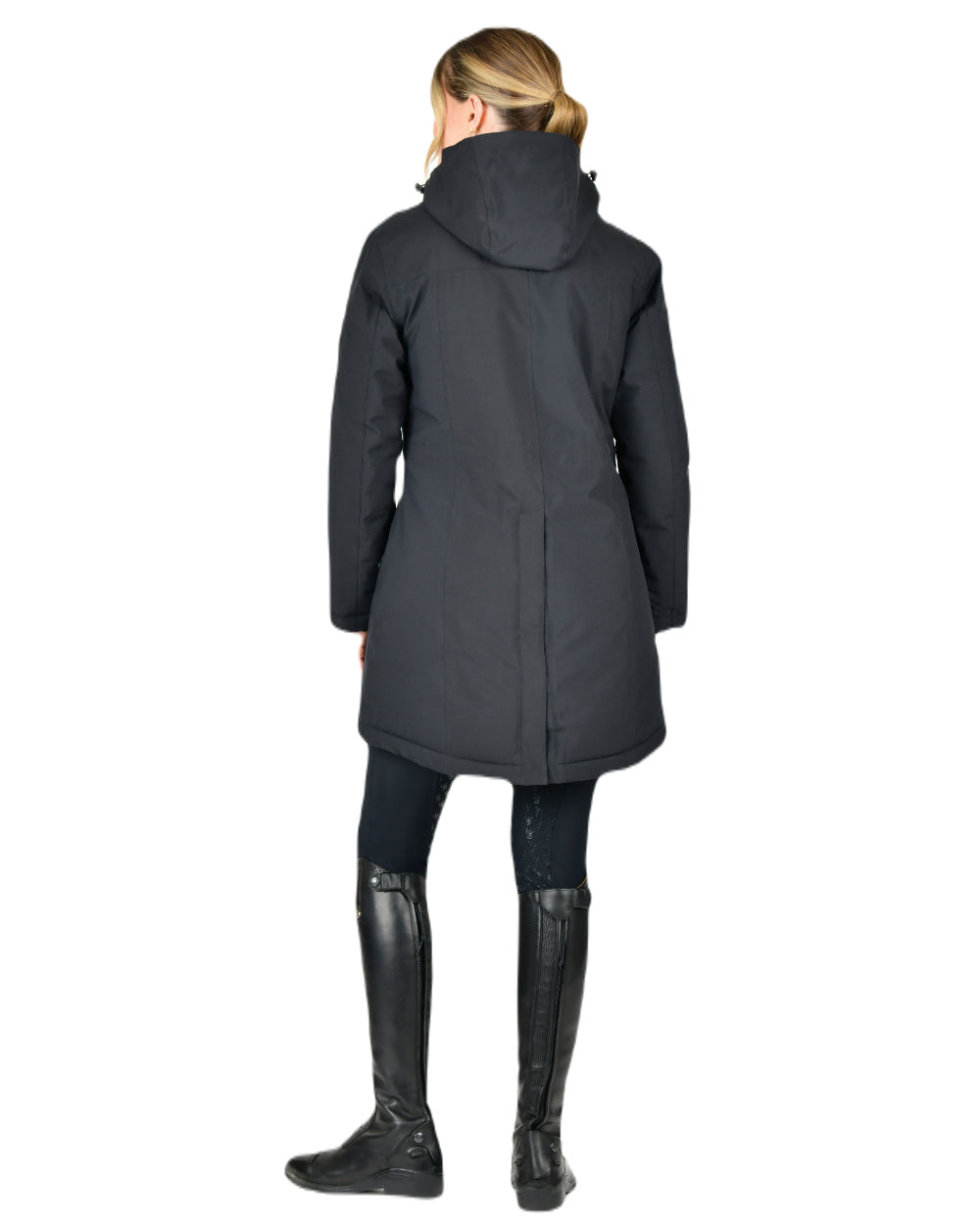 Black Coloured WeatherBeeta Kyla II Waterproof Jacket On A White Background