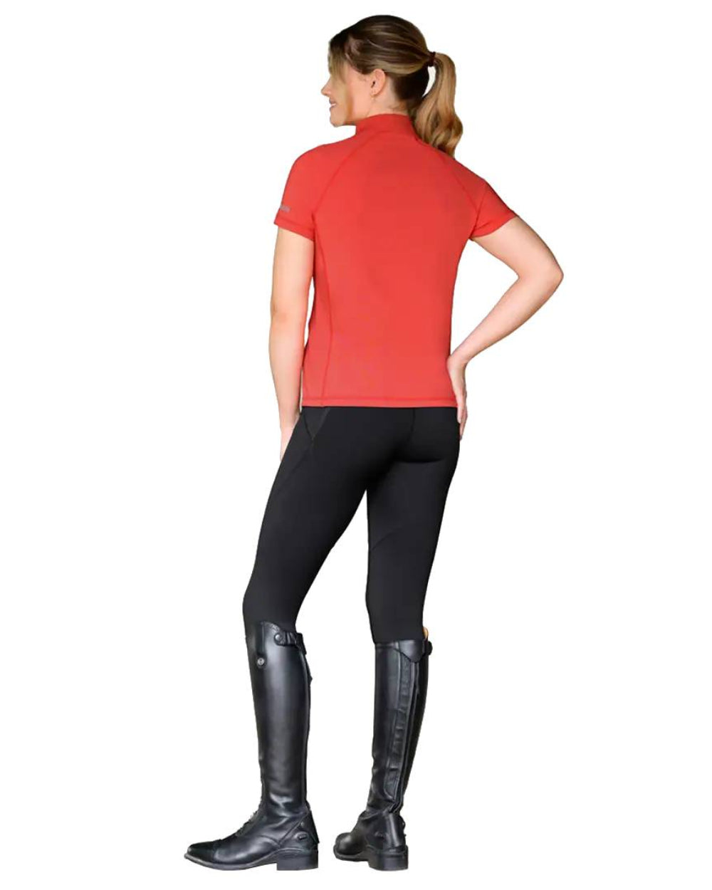 Bittersweet Coloured WeatherBeeta Prime Short Sleeve Top On A White Background