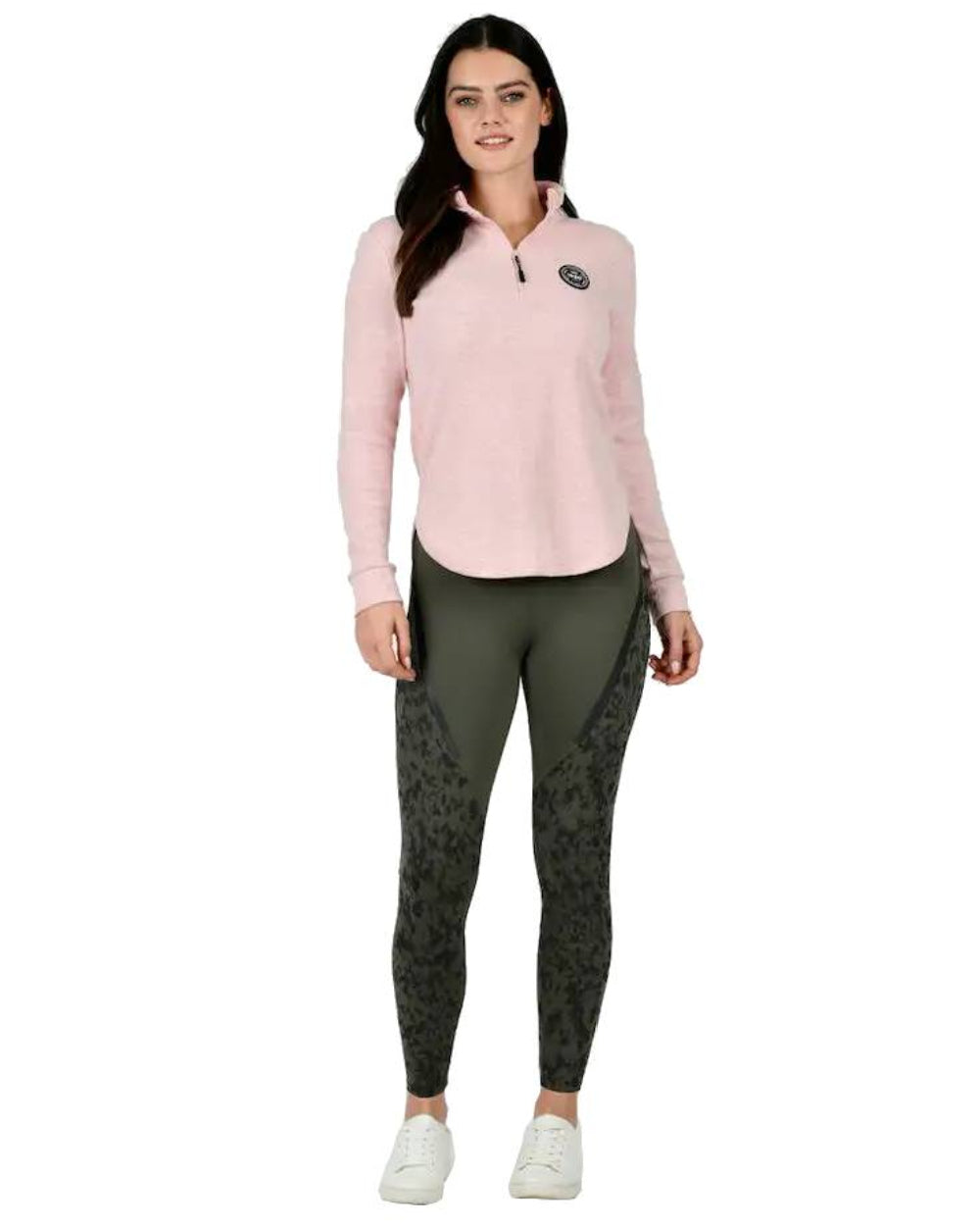 Dark Olive Camo Print Coloured WeatherBeeta Toulon Lifestyle Tights On A White Background