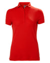 Flag Red coloured Helly Hansen Womens Polo on White background #colour_flag-red