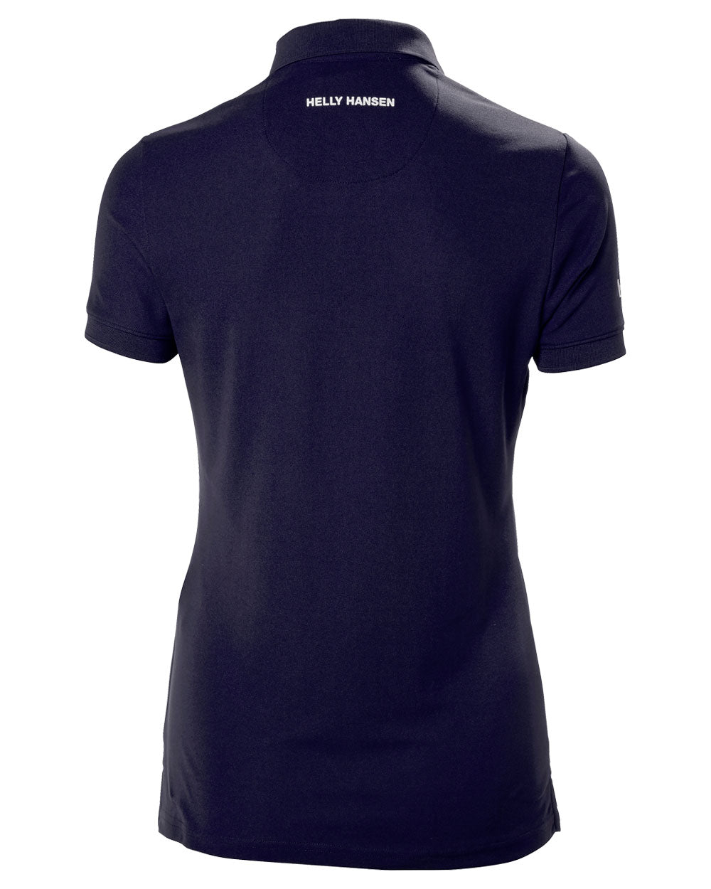 Navy coloured Helly Hansen Womens Polo on White background