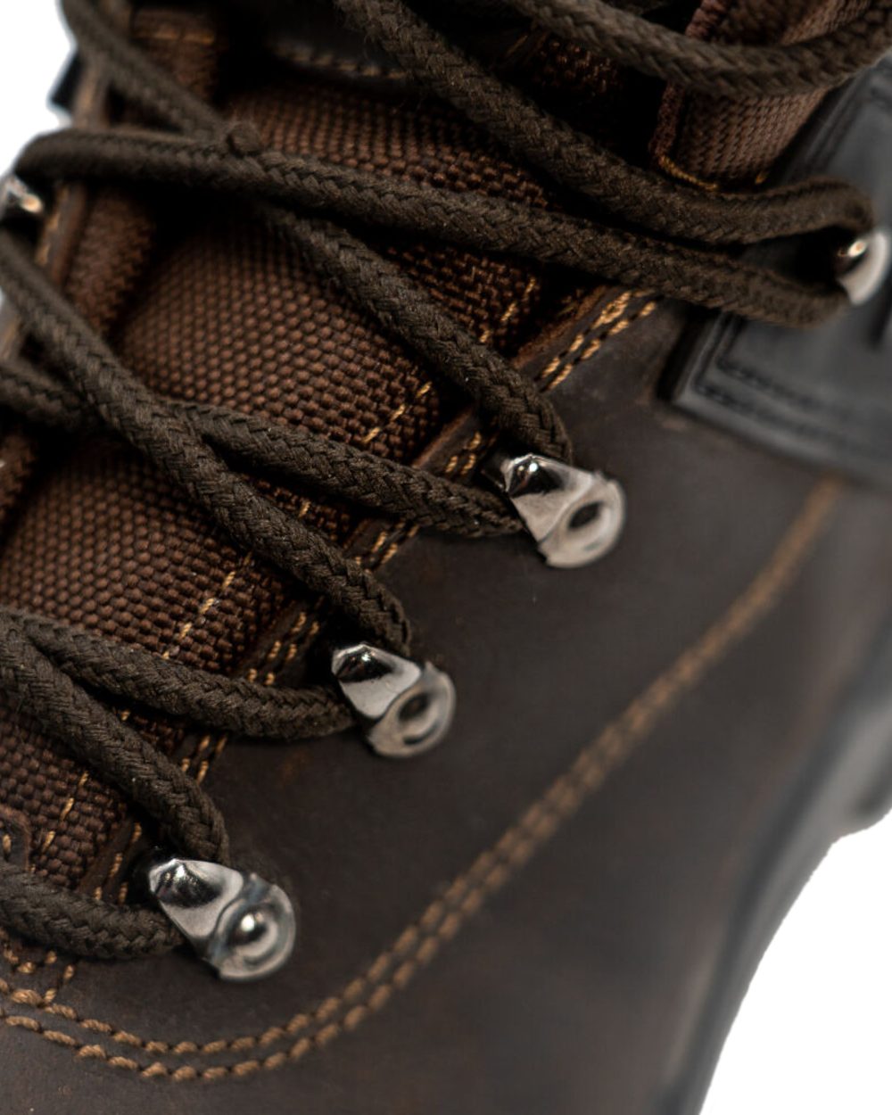Brown Coloured Xpert Hard Wearing Boot Laces on White Background