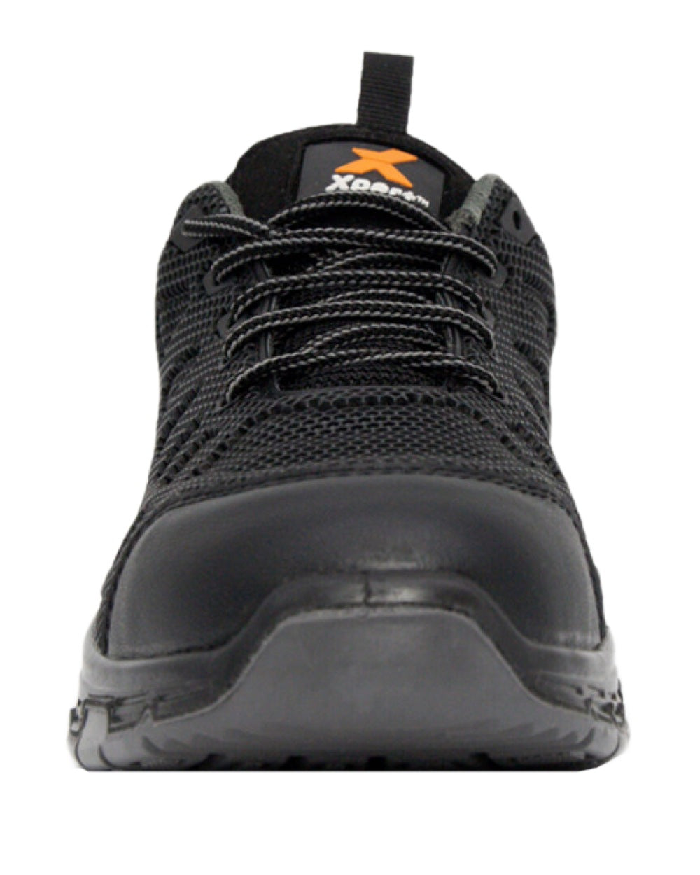 Black Grey Coloured Xpert Mens Charge S3L Safety Trainers on White
Background