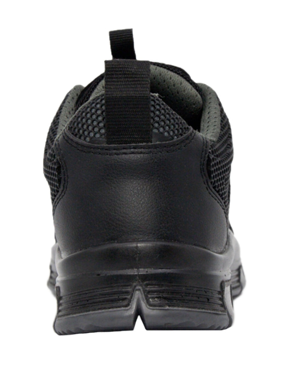 Black Grey Coloured Xpert Mens Charge S3L Safety Trainers on White
Background