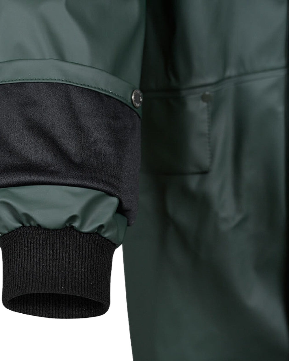 Green Coloured Xpert Mens Swampmaster No-Sweat Stormgear Waterproof Jacket on White Background