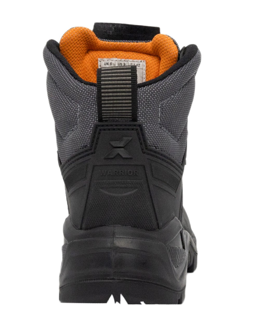 Black Coloured Xpert Mens Warrior Safety Laced Boots on White Background
