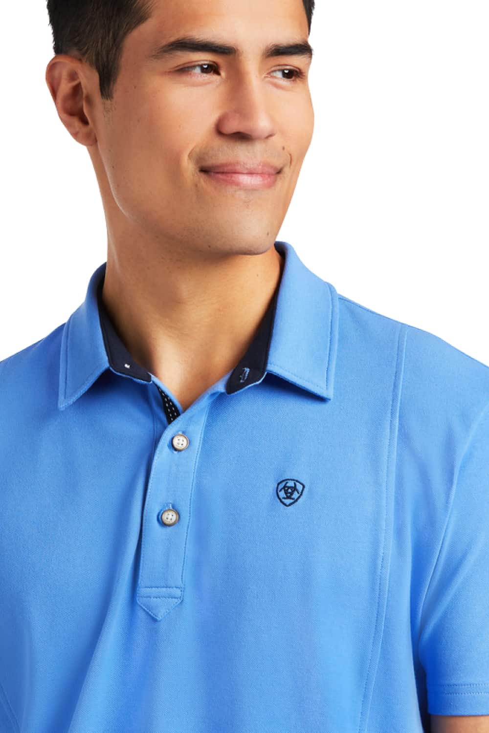 Ariat Medal Polo Shirt in Reykjavik Blue