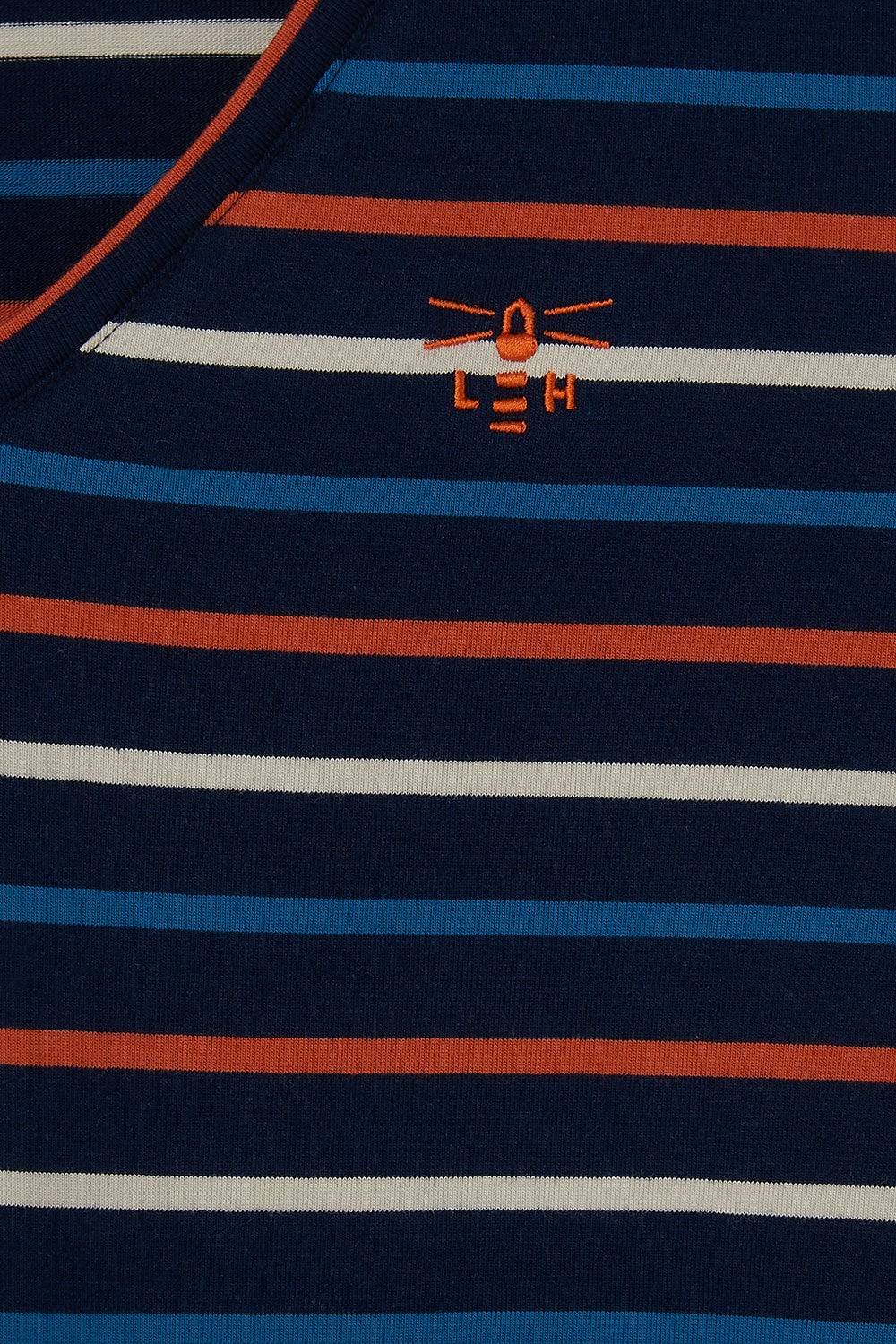 Burnt orange stripe Lighthouse Ariana Ladies Top