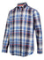 Hoggs of Fife Luthrie Plaid Shirt - Hollands Country Clothing #colour_blue-white-check