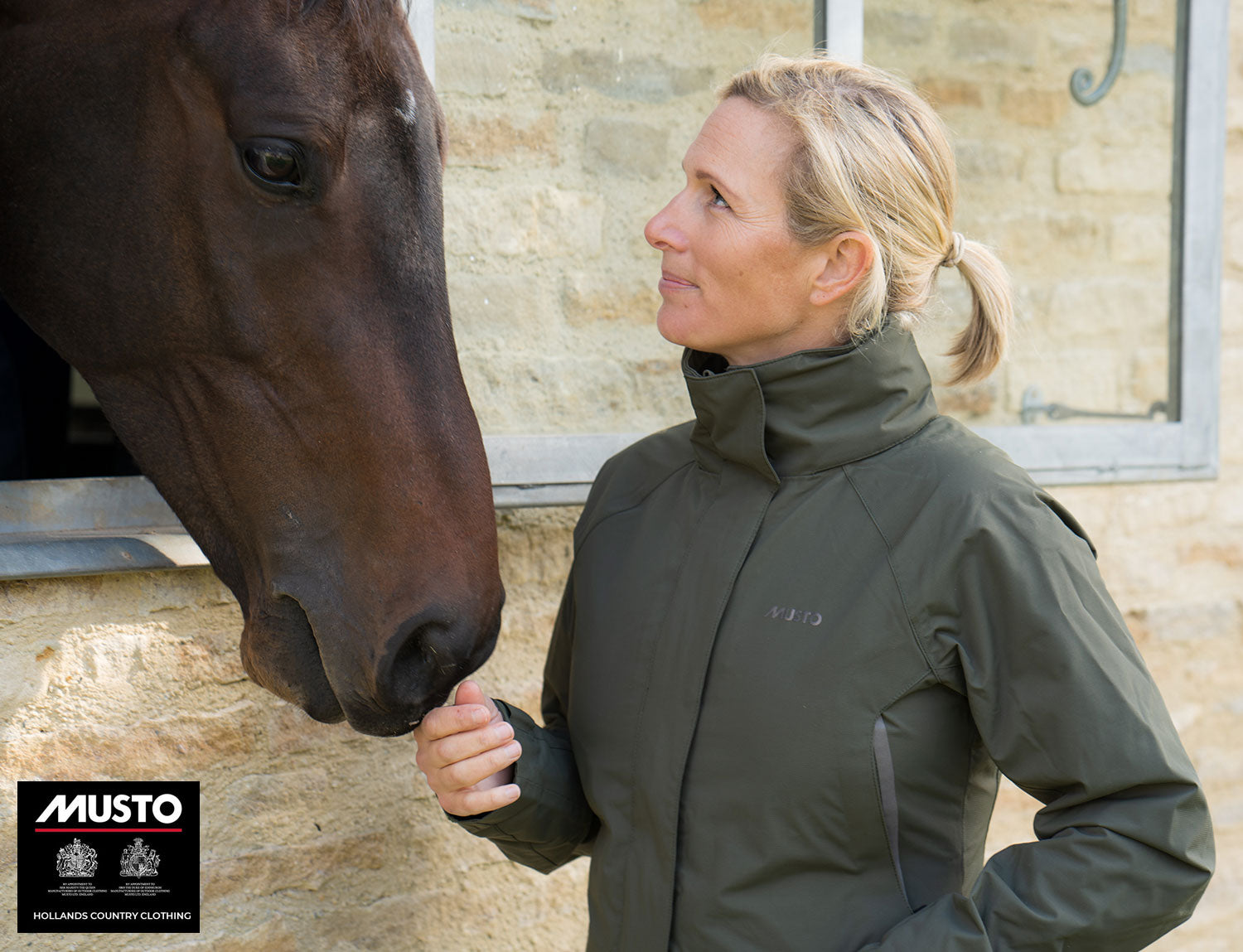 Zara Phillips with a horse