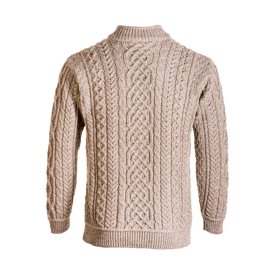Aran Supersoft Merino 1/2 Zip Jumper - Hollands Country Clothing 