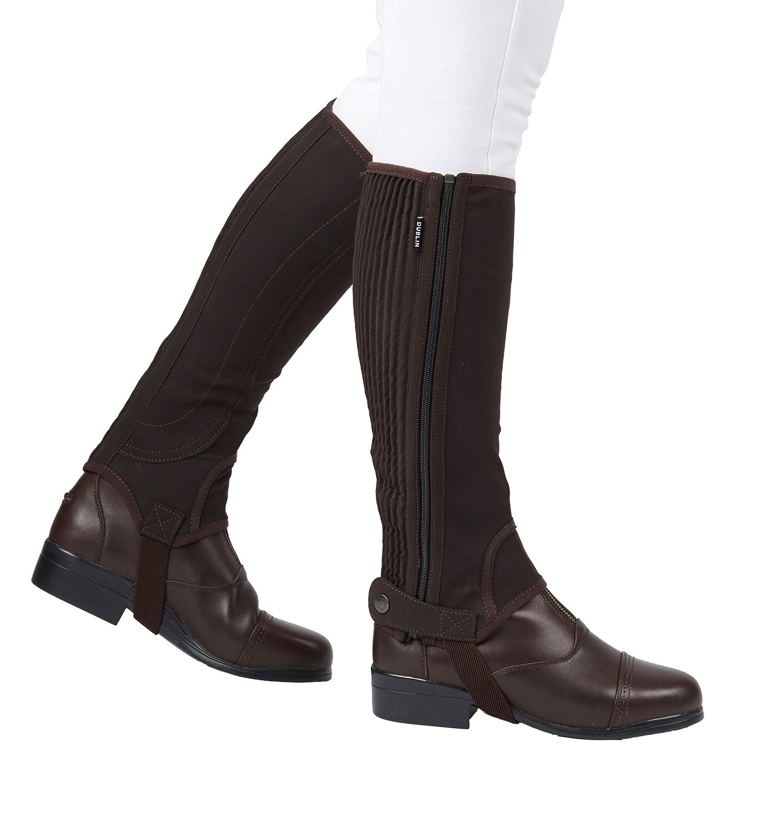 Dublin Easy Care Half Chaps II Brown