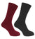 Hoggs of Fife Merino Brogue Country Socks | Twin Pack - Hollands Country Clothing #colour_green-burgundy