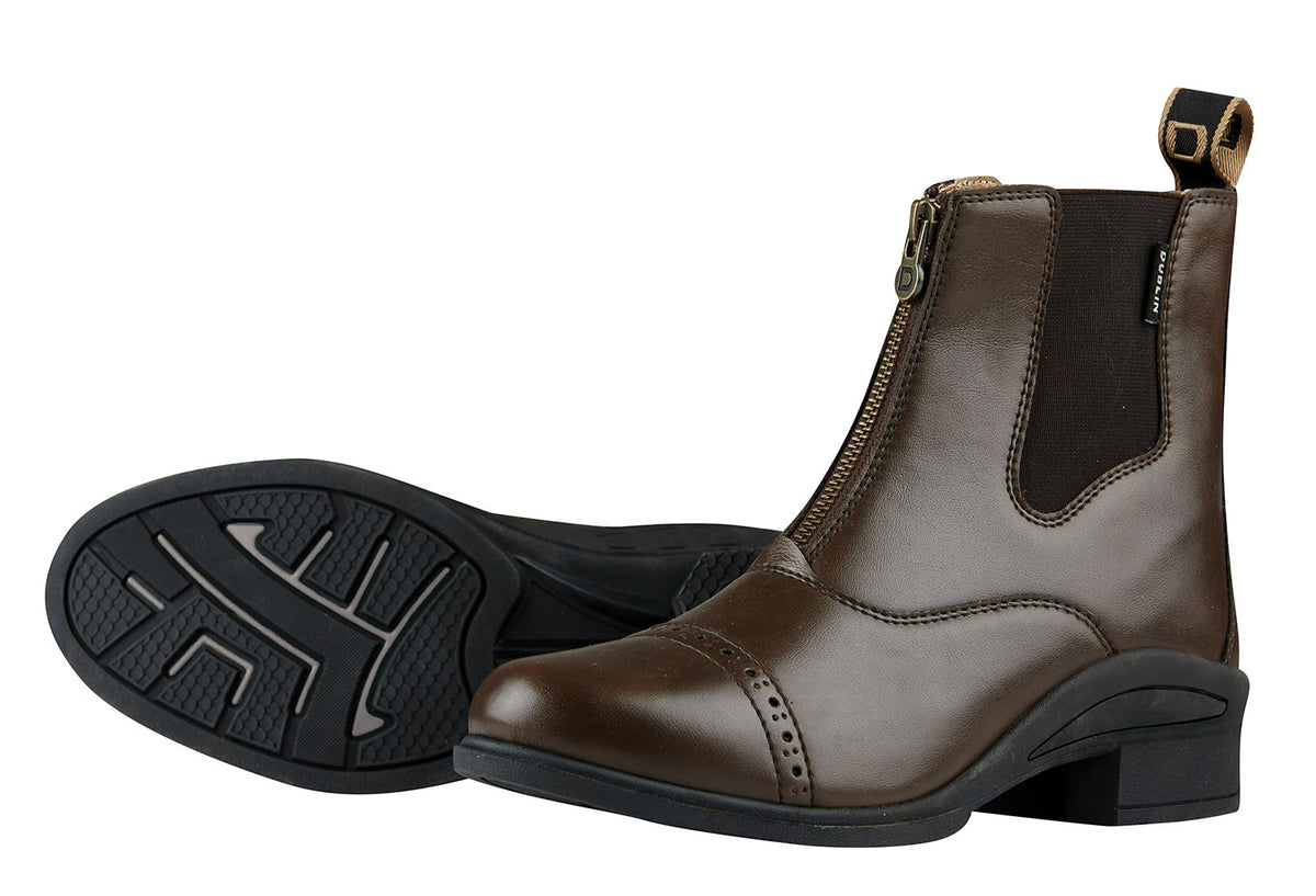 Brown Dublin Altitude Zip Paddock Boots