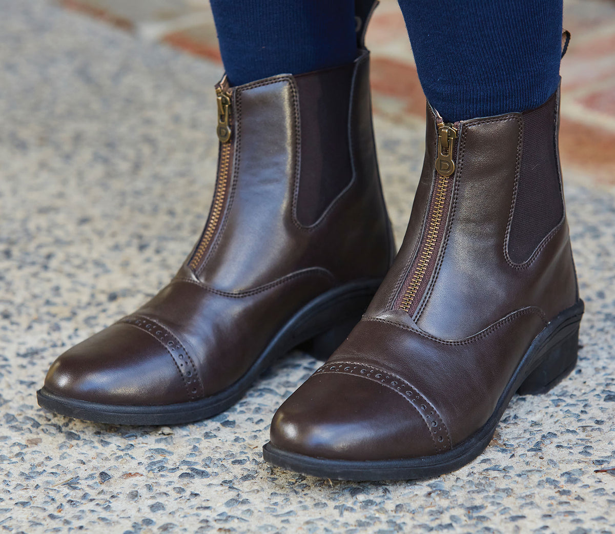 Brown Dublin Altitude Zip Paddock Boots