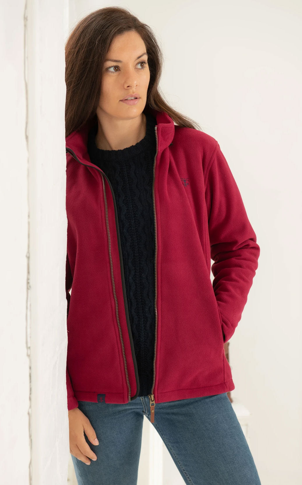 Lighthouse Ashby Waterproof Fleece in Berry