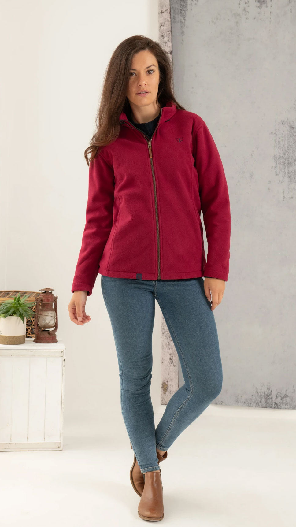Lighthouse Ashby Waterproof Fleece in Berry