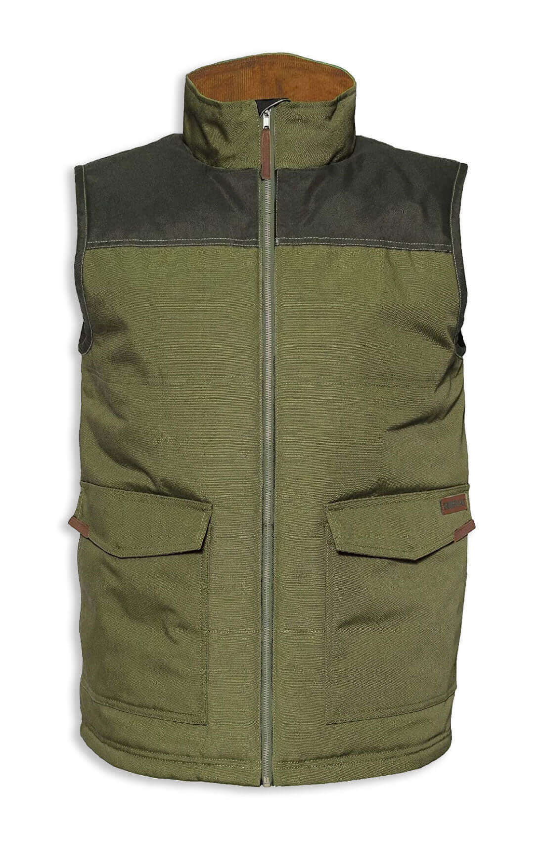 Mens Thermal Full Zip Travel Coat Fleece Waistcoat Sleeveless