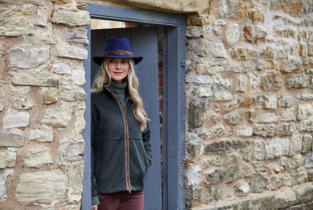 Alan Paine Berwick Ladies Fleece Jacket - Dark Olive
