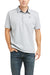 Ariat Medal Polo Shirt In Heather Grey #colour_heather-grey