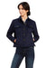 Ariat Women's Ashford Shirt Jacket in Blue Navy #colour_navy