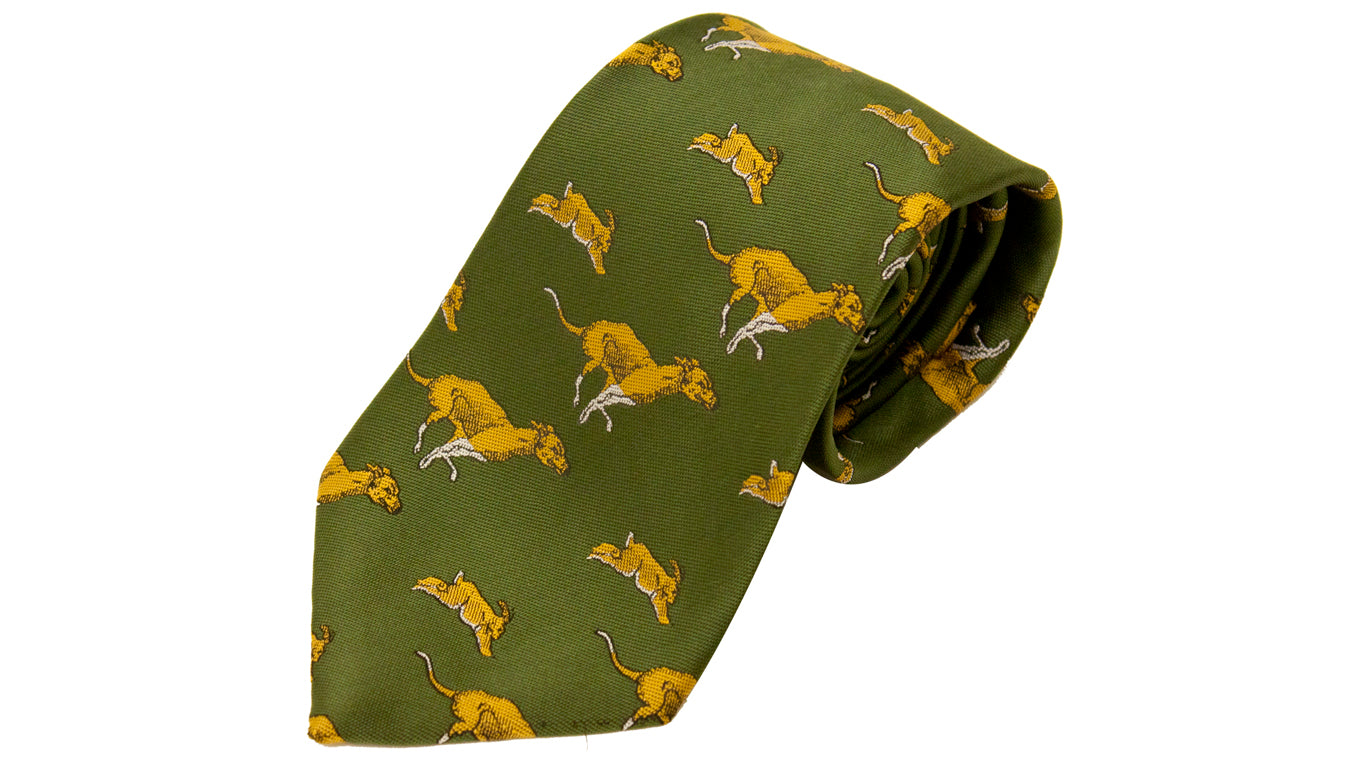 Bisley Polyester Tie in No. 8 Hounds &amp; Hare