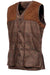 Baleno Men's Tweed Shooting Vest in Check Brown #colour_check-brown