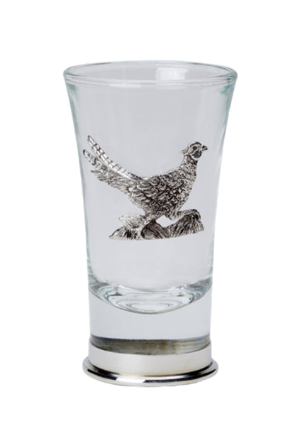 Bisley Shot Glasses In Running Pheasant 