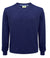 Navy Denim Stirling V Neck Cotton Sweater by Hoggs of Fife #colour_navy-denim