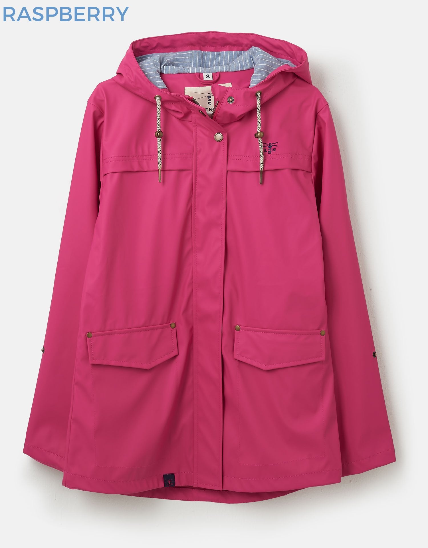 Lighthouse Bowline Short Rubberised Jacket | Raspberry