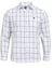 White with large blue over check Alan Paine Aylesbury Check Shirt #colour_blue