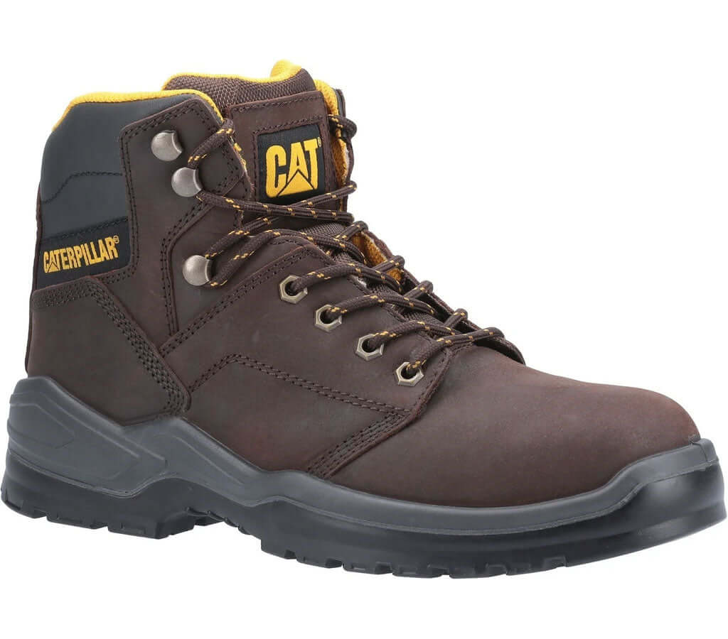 Brown Caterpillar Cat Striver Safety Boot
