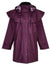 Plum Champion Ladies' Three-Quarter Length Waterproof Coat Windsor #colour_plum